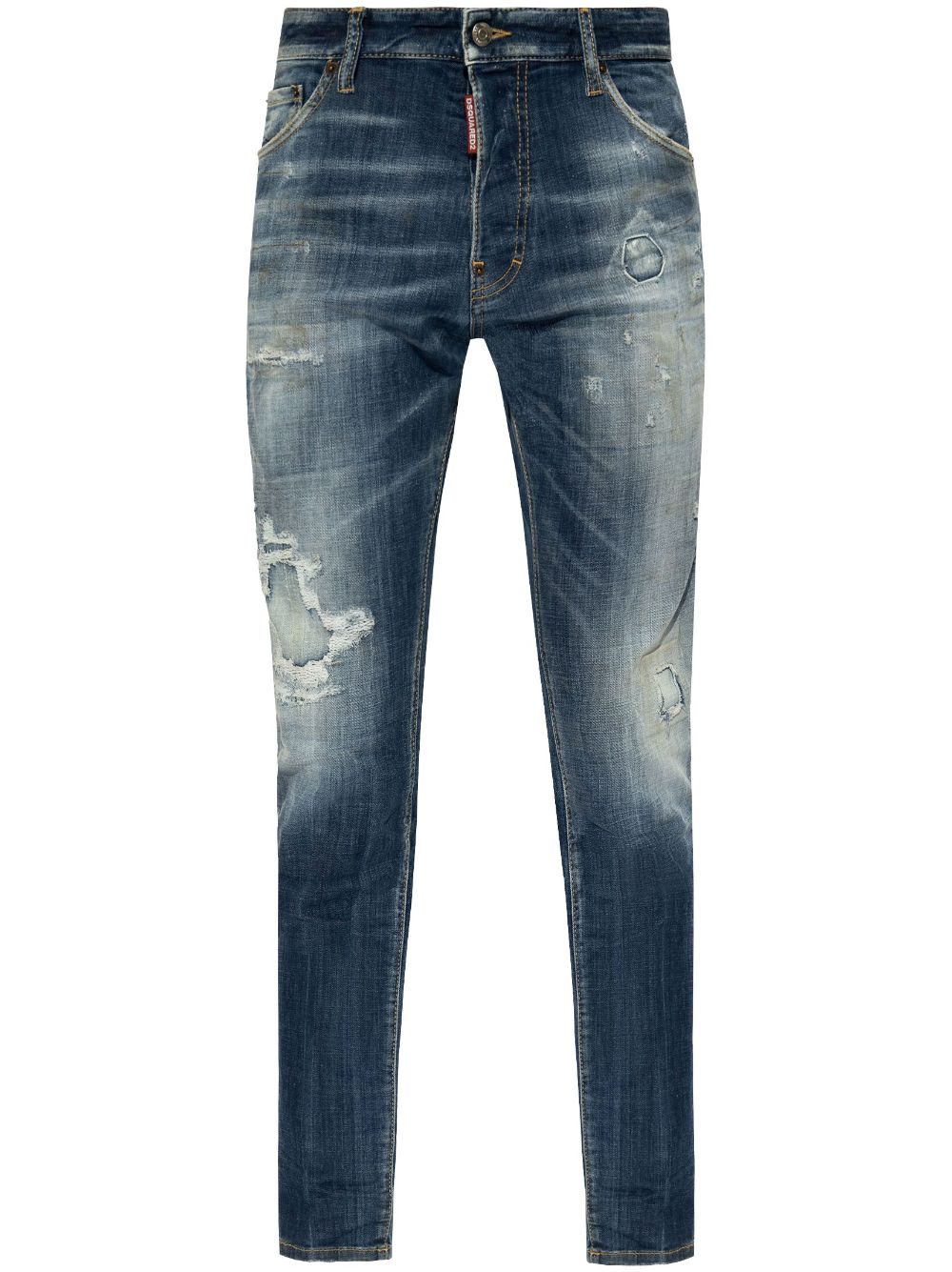 DSQUARED2 distressed slim-cut jeans - Blue von DSQUARED2