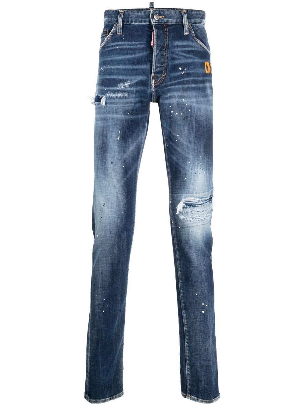 DSQUARED2 distressed slim-fit jeans - Blue von DSQUARED2