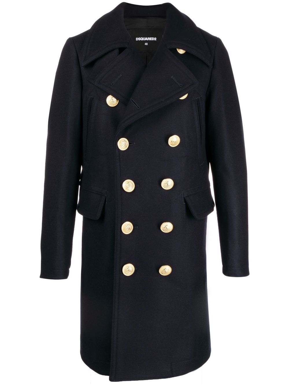 DSQUARED2 double-breasted wool coat - Blue von DSQUARED2