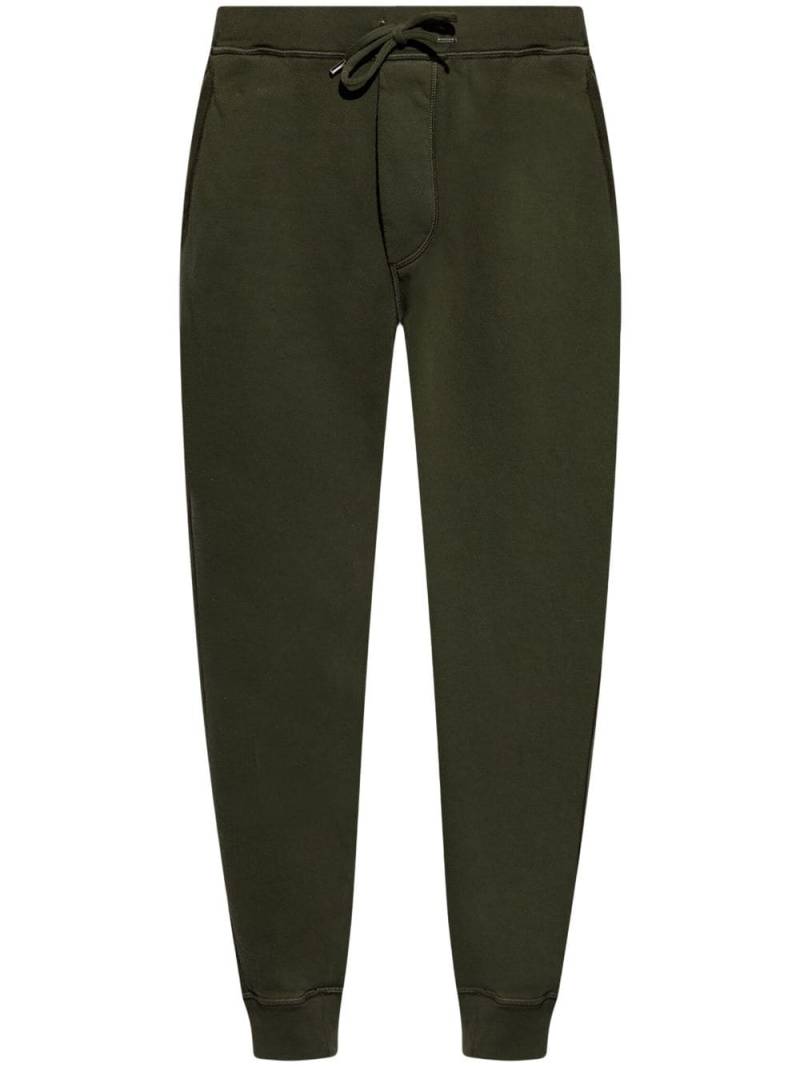 DSQUARED2 drop-crotch cotton track pants - Green von DSQUARED2