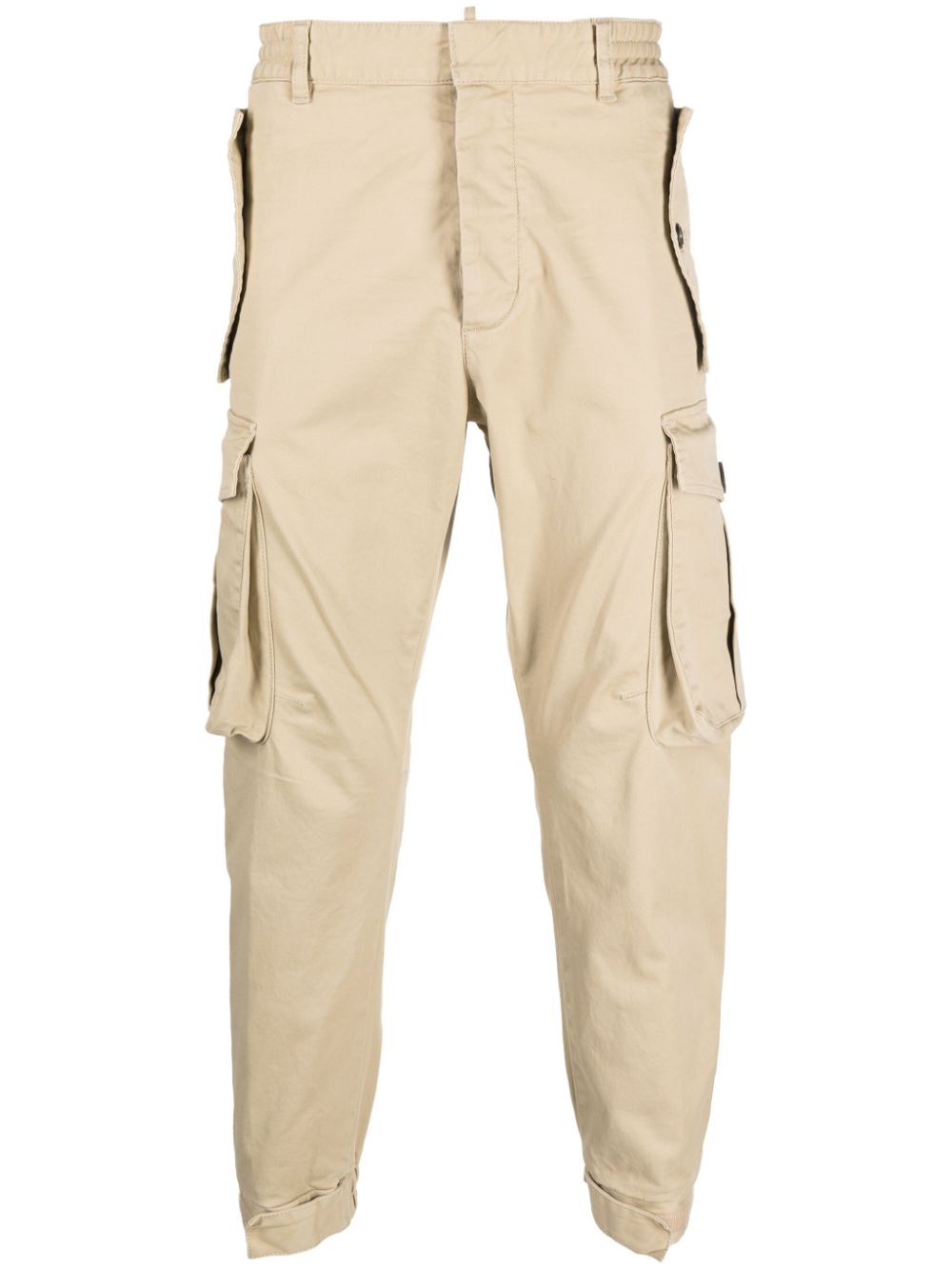 DSQUARED2 drop-crotch cropped cargo trousers - Neutrals von DSQUARED2