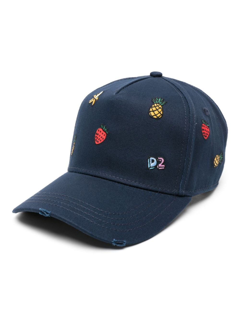 DSQUARED2 embroidered cotton baseball cap - Blue von DSQUARED2
