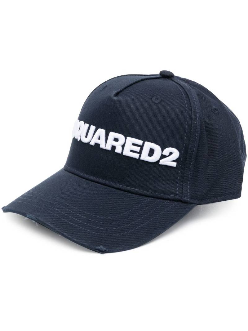 DSQUARED2 embroidered-logo baseball cap - Blue von DSQUARED2