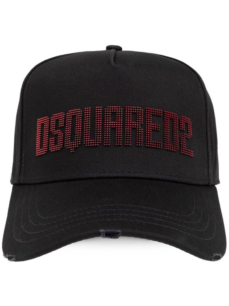 DSQUARED2 embroidered-logo cotton cap - Black von DSQUARED2