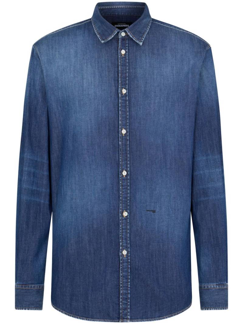 DSQUARED2 faded denim shirt - Blue von DSQUARED2