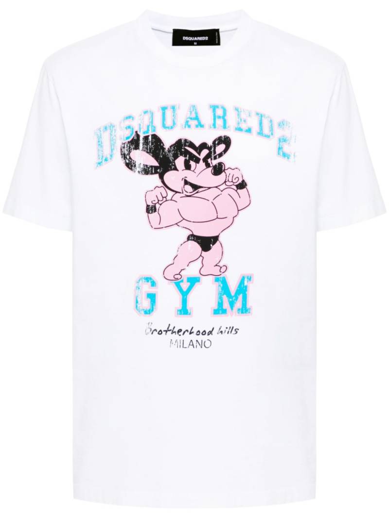 DSQUARED2 graphic-print cotton T-shirt - White von DSQUARED2