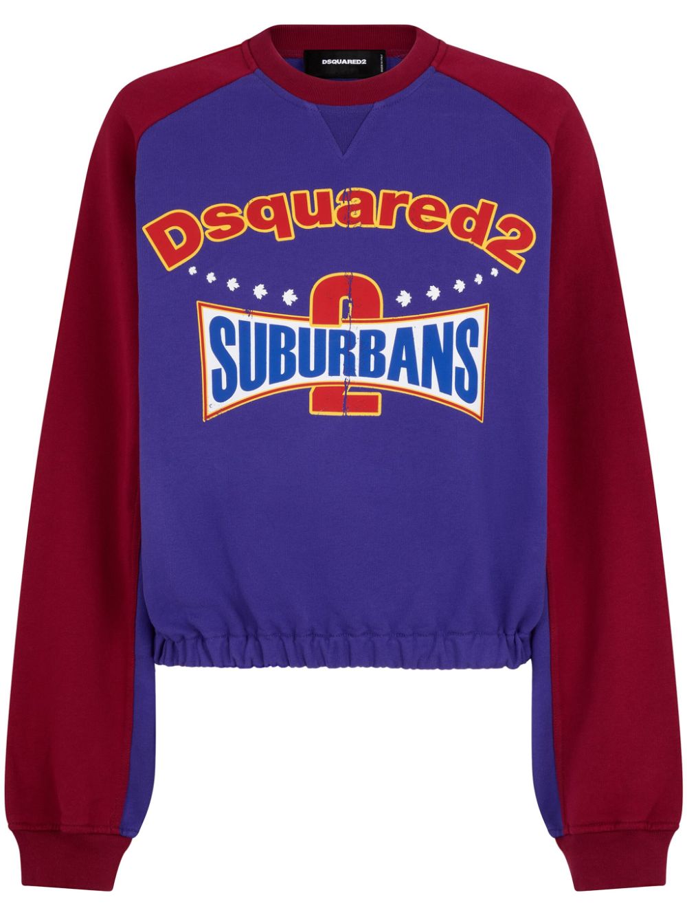 DSQUARED2 graphic-print cotton sweatshirt - Blue von DSQUARED2