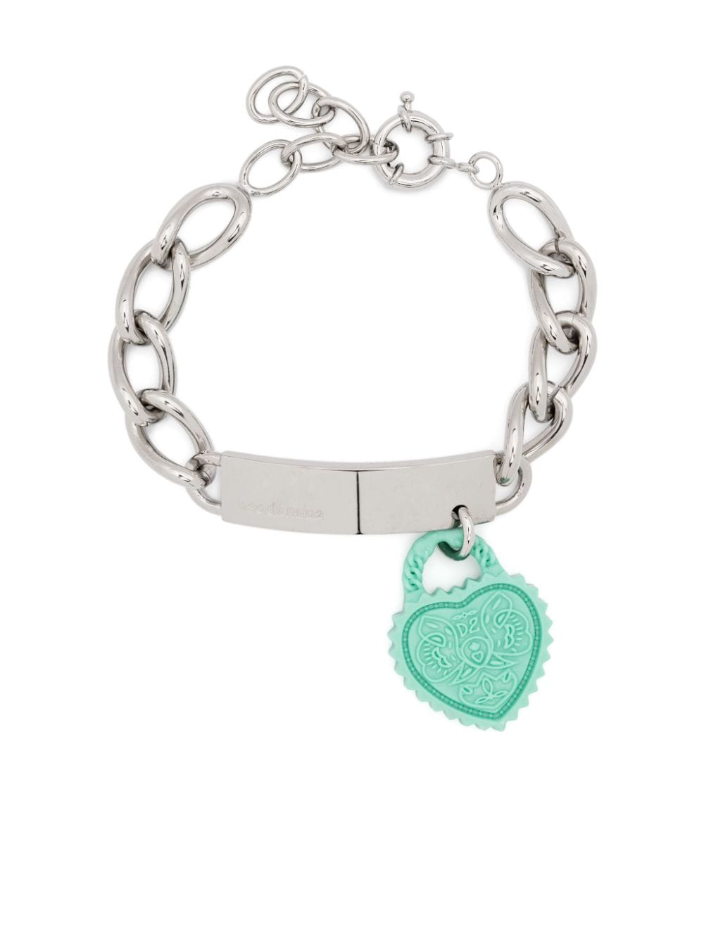 DSQUARED2 heart-pendant chain-link bracelet - Silver von DSQUARED2