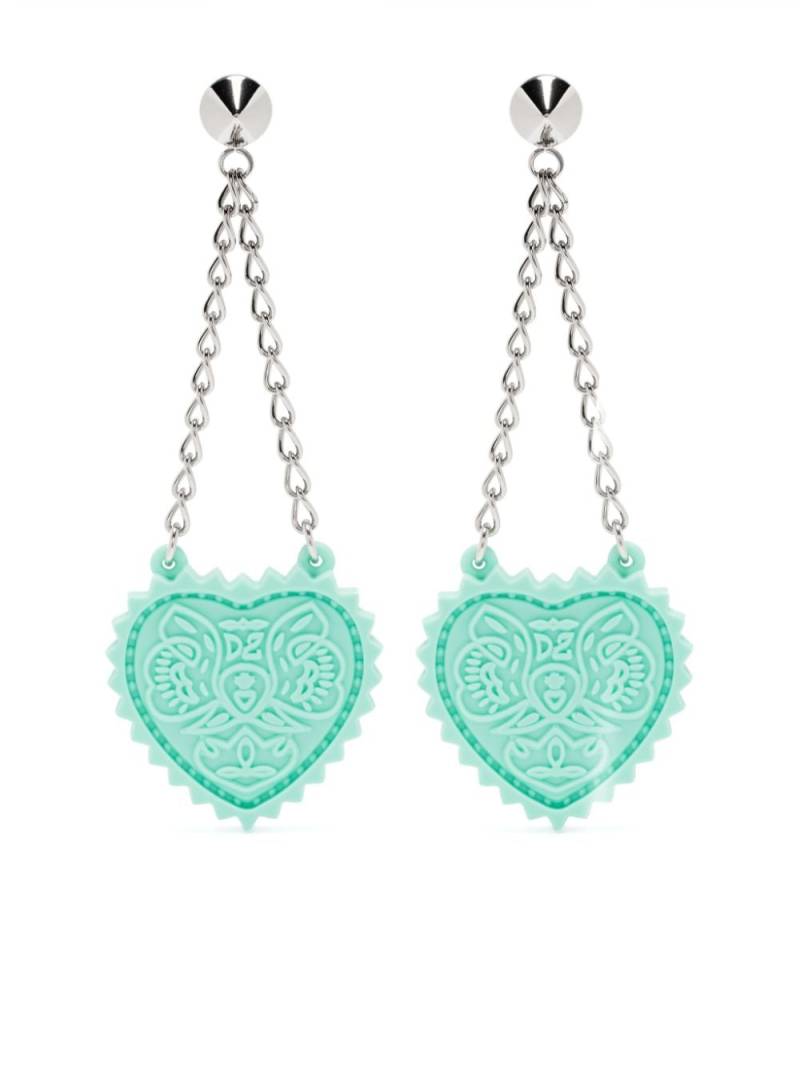 DSQUARED2 heart-pendant earrings - Silver von DSQUARED2