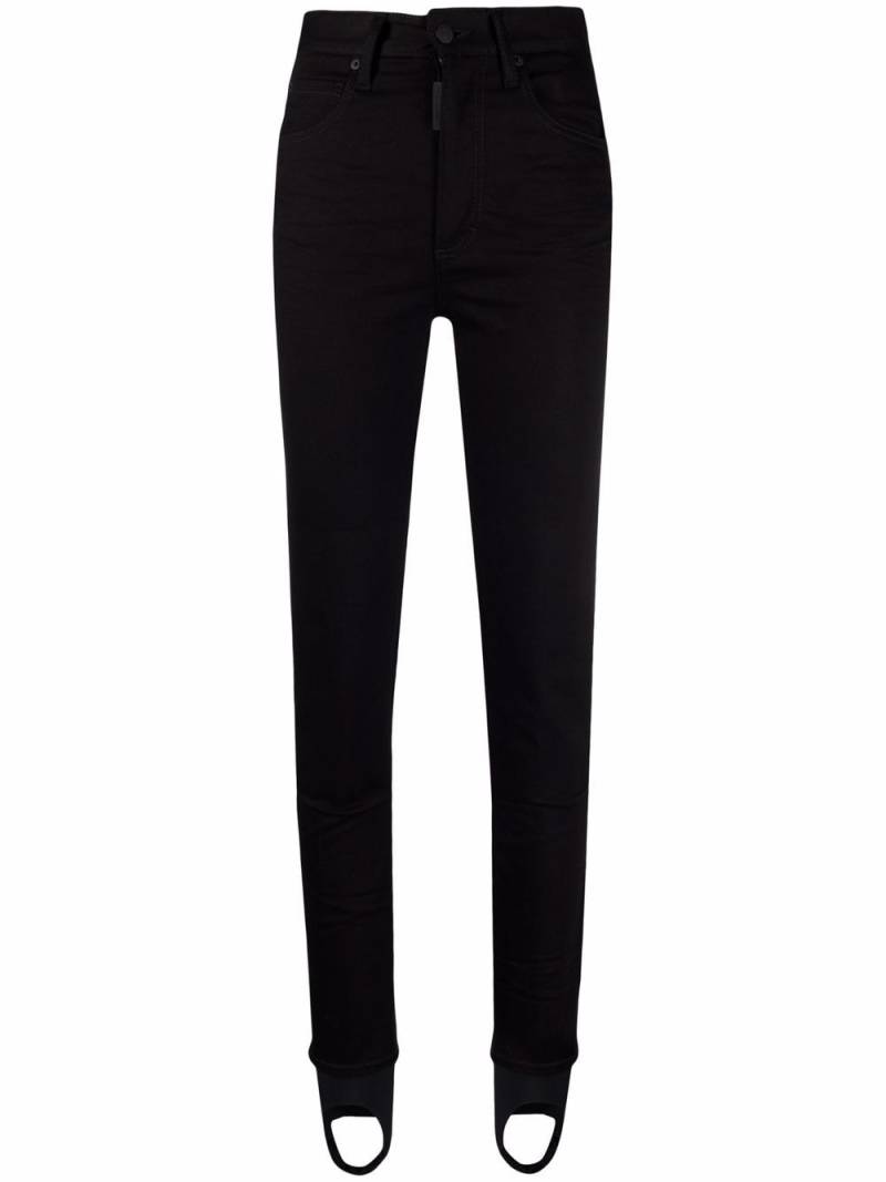 DSQUARED2 high-rise stirrup jeans - Black von DSQUARED2