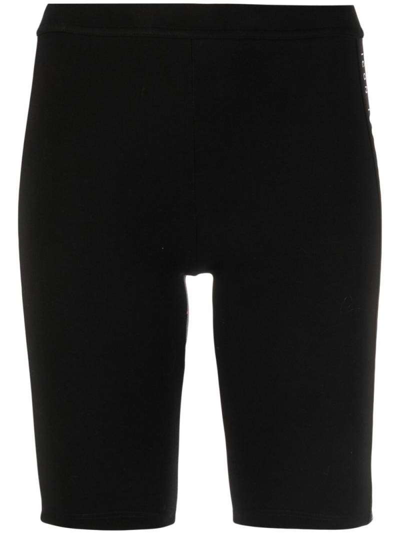 DSQUARED2 high-waist logo-tape shorts - Black von DSQUARED2