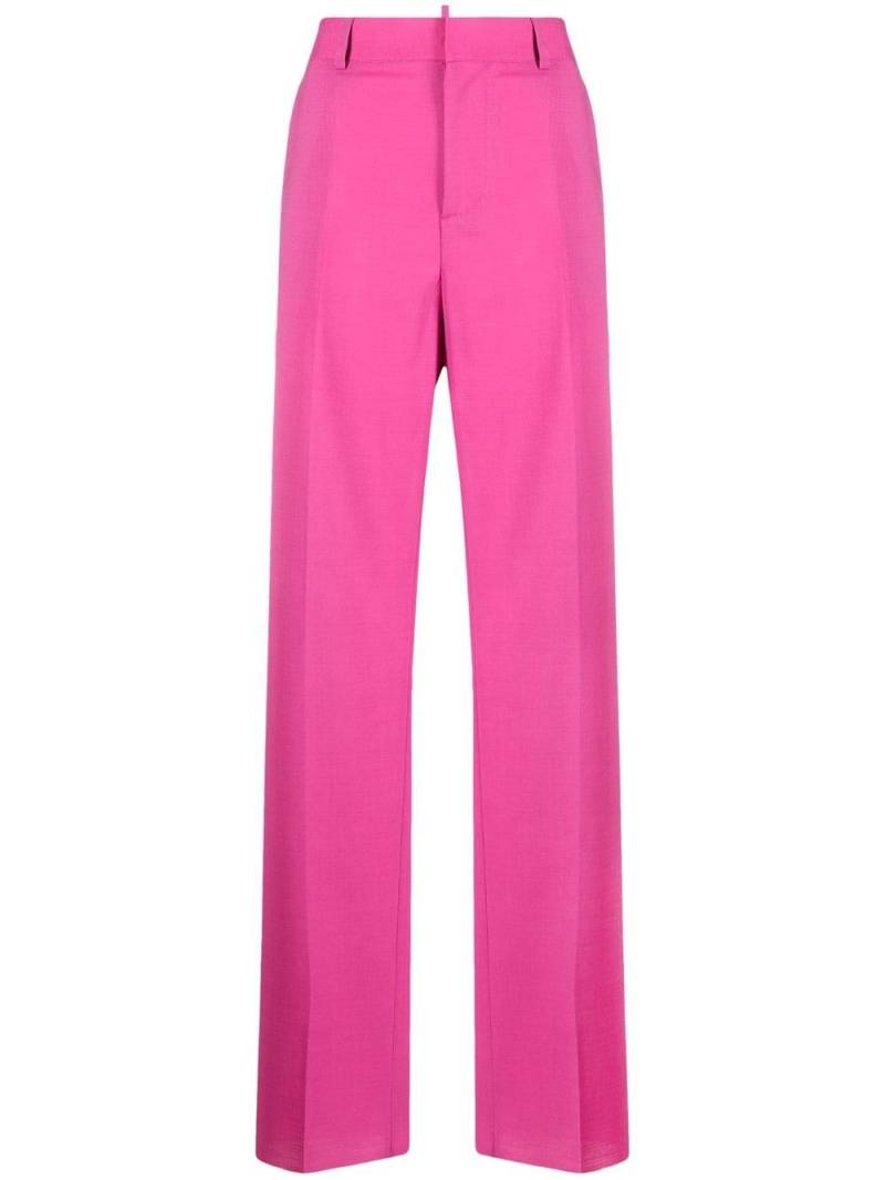 DSQUARED2 high-waisted wide-leg trousers - Pink von DSQUARED2