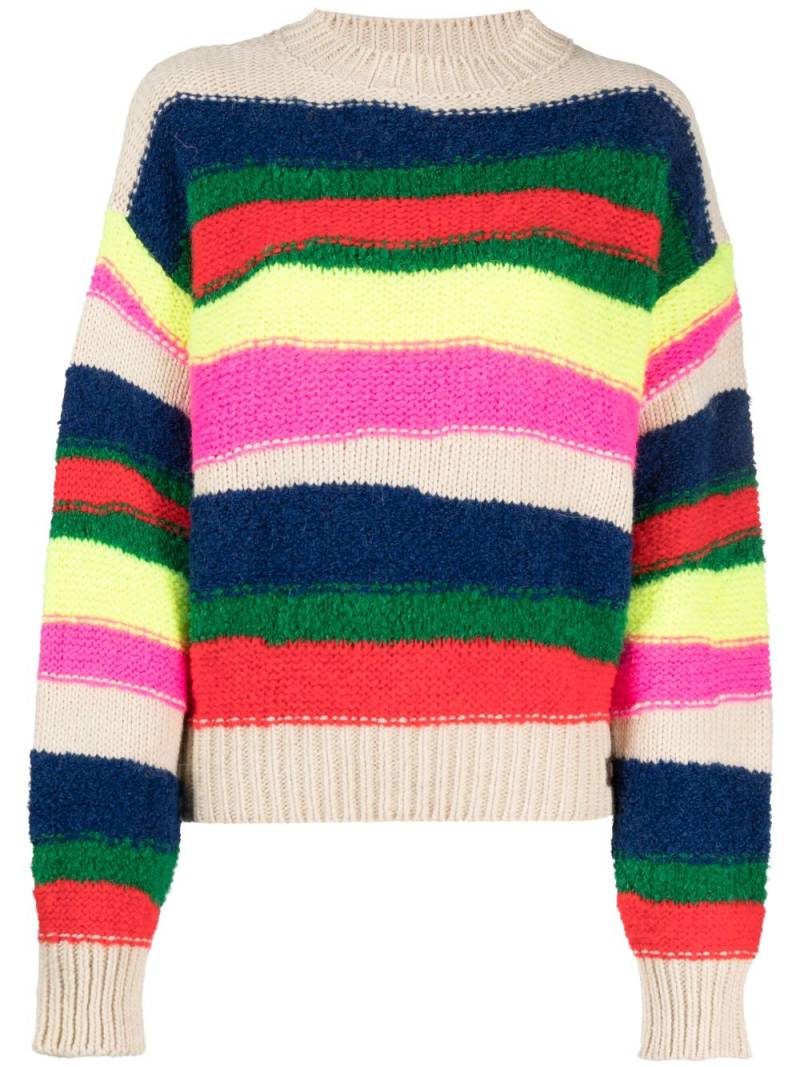 DSQUARED2 horizontal-stripe chunky-knit jumper - Blue von DSQUARED2