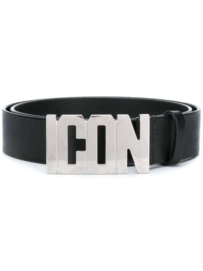 DSQUARED2 Icon plaque belt - Black von DSQUARED2