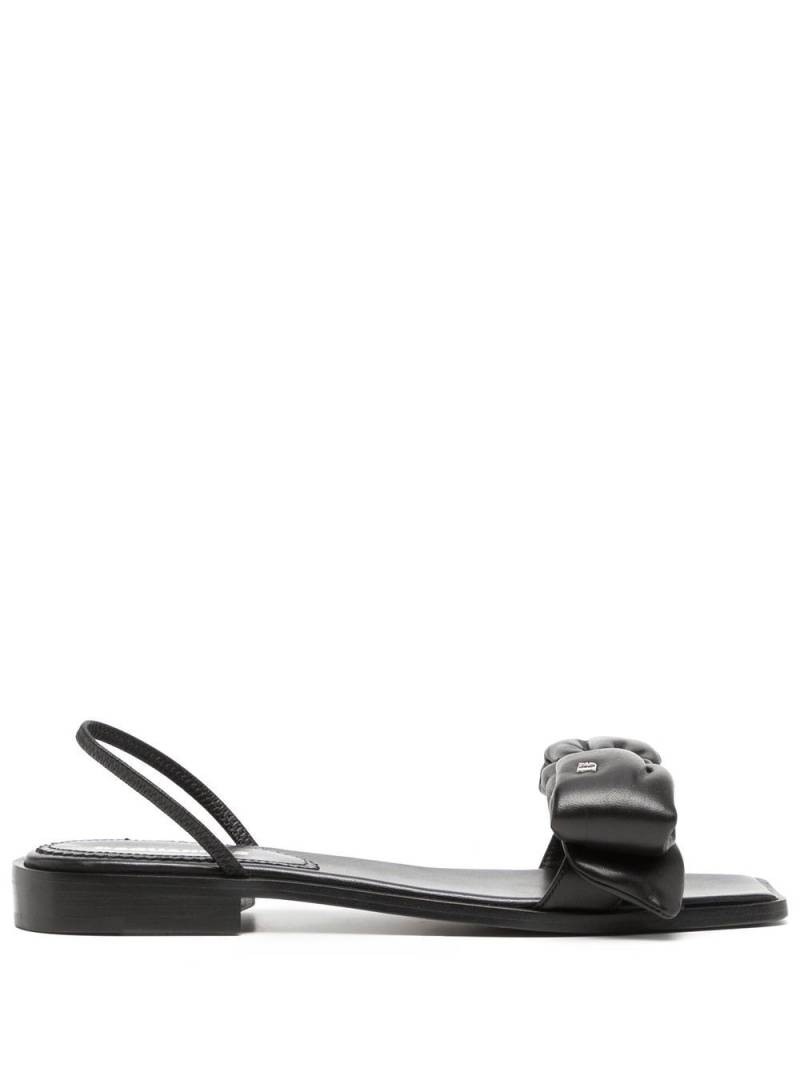 DSQUARED2 leather bow sandals - Black von DSQUARED2