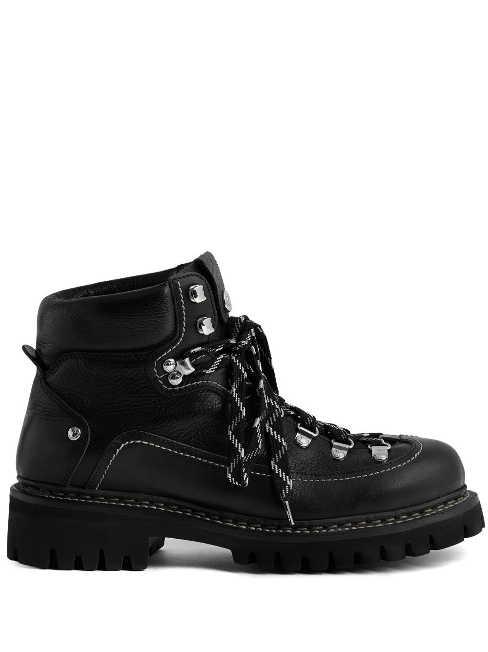 DSQUARED2 leather hiking boots - Black von DSQUARED2