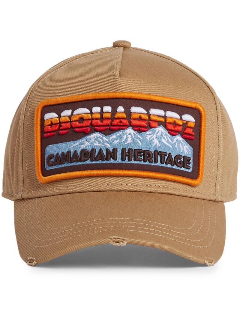 DSQUARED2 logo-appliqué baseball cap - Brown von DSQUARED2