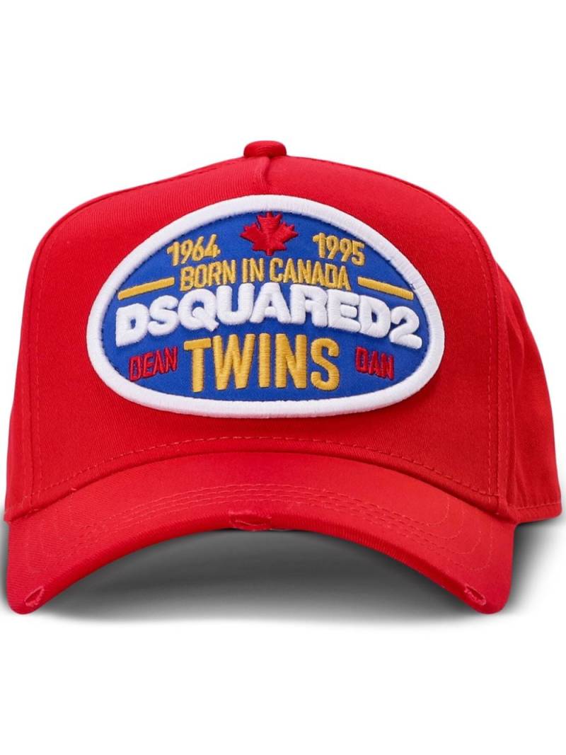 DSQUARED2 logo-appliqué cotton baseball cap von DSQUARED2