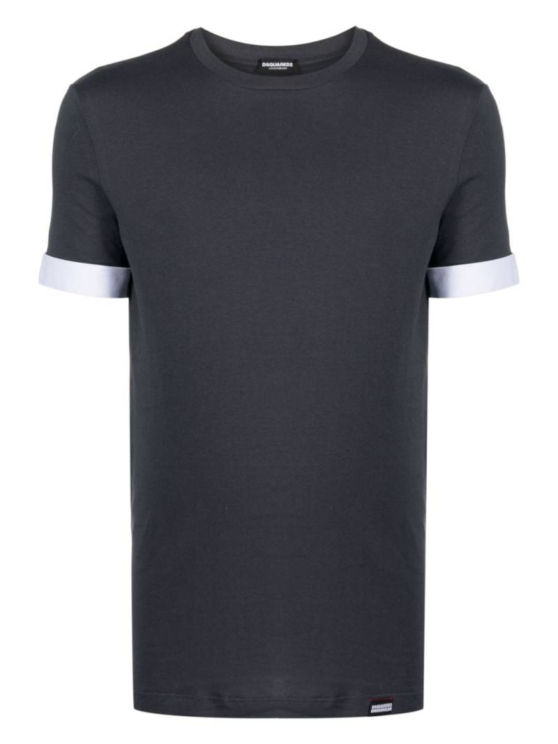 DSQUARED2 logo-appliqué jersey T-shirt - Grey von DSQUARED2