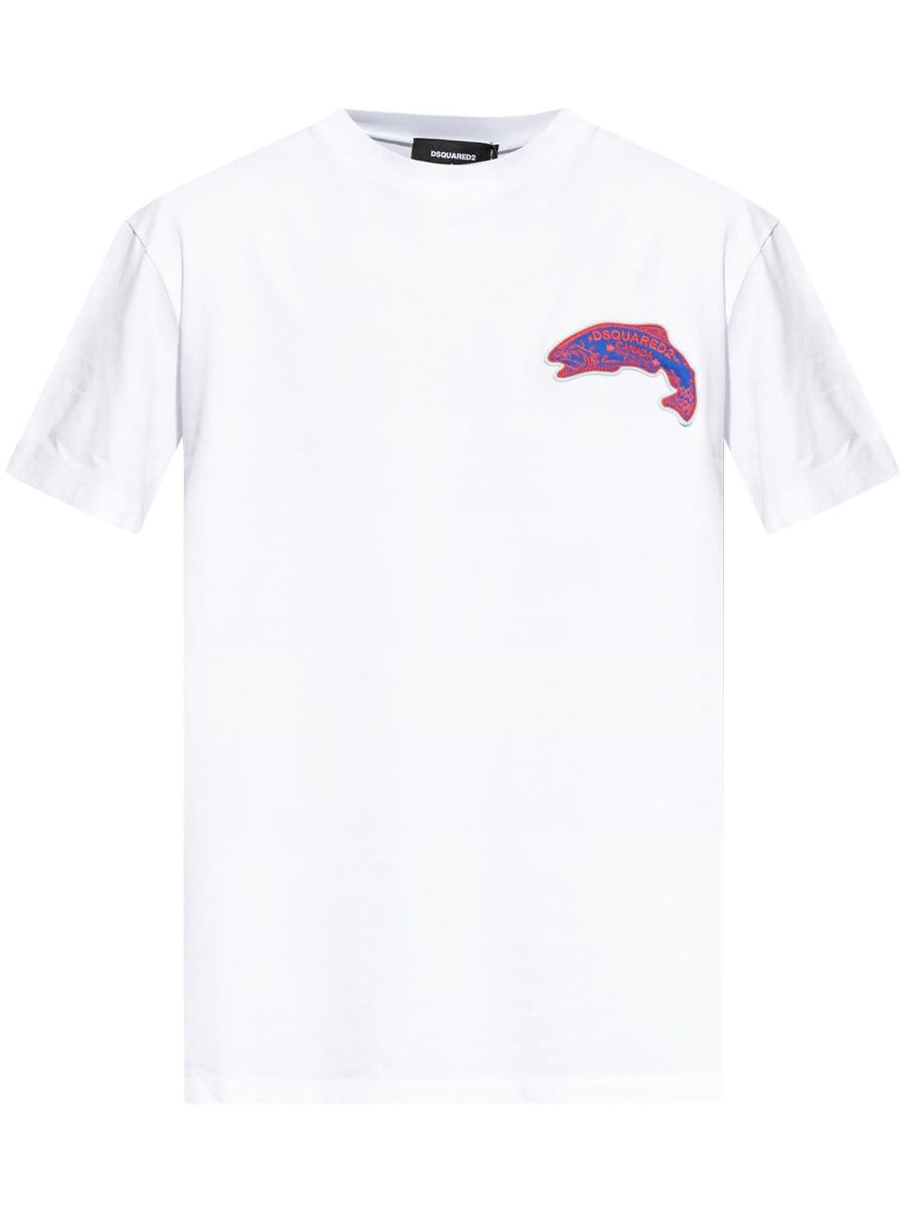 DSQUARED2 logo-appliquéd cotton T-shirt - White von DSQUARED2