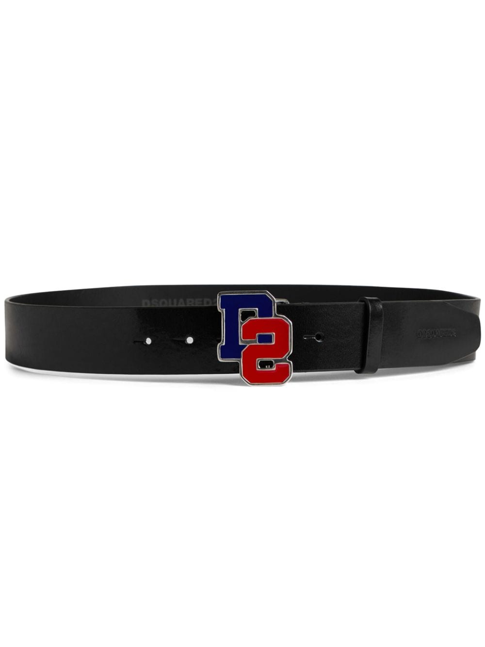 DSQUARED2 logo-buckle leather belt - Black von DSQUARED2