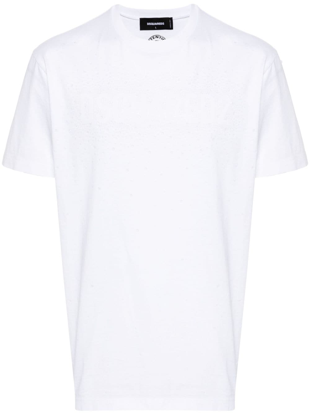 DSQUARED2 logo-embellished cotton T-shirt - White von DSQUARED2