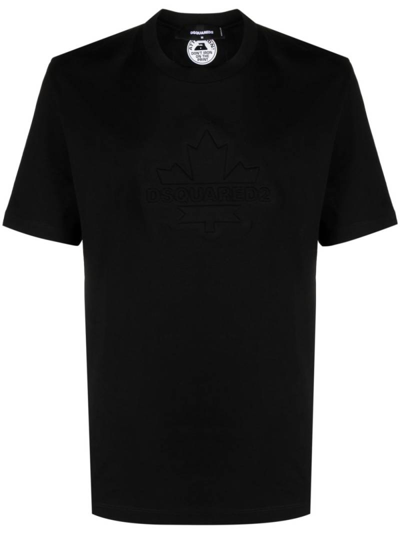 DSQUARED2 logo-embossed cotton T-shirt - Black von DSQUARED2