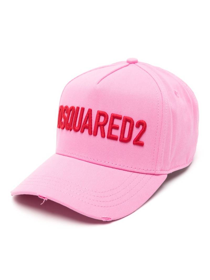 DSQUARED2 logo-embossed cotton cap - Pink von DSQUARED2