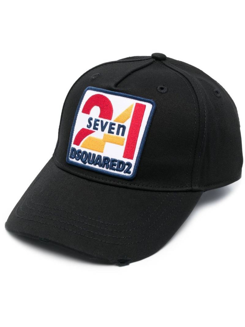 DSQUARED2 logo-embroidered cotton cap - Black von DSQUARED2