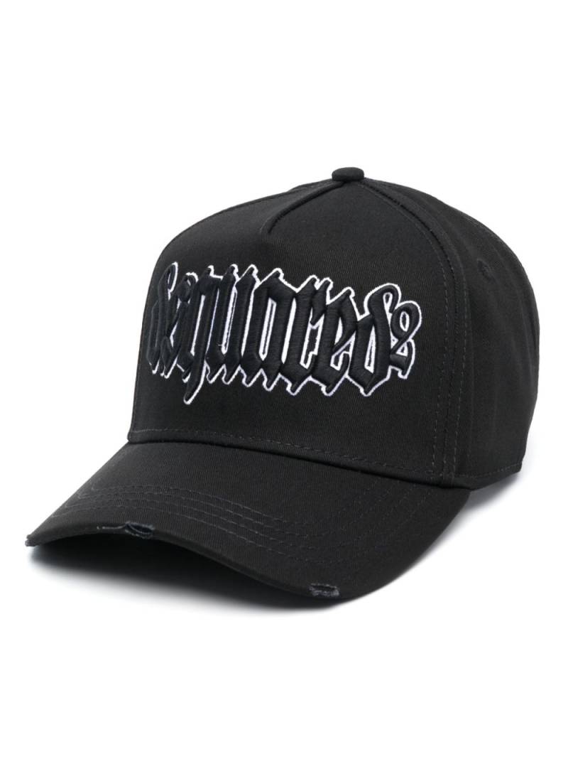 DSQUARED2 logo-embroidered cotton cap - Black von DSQUARED2