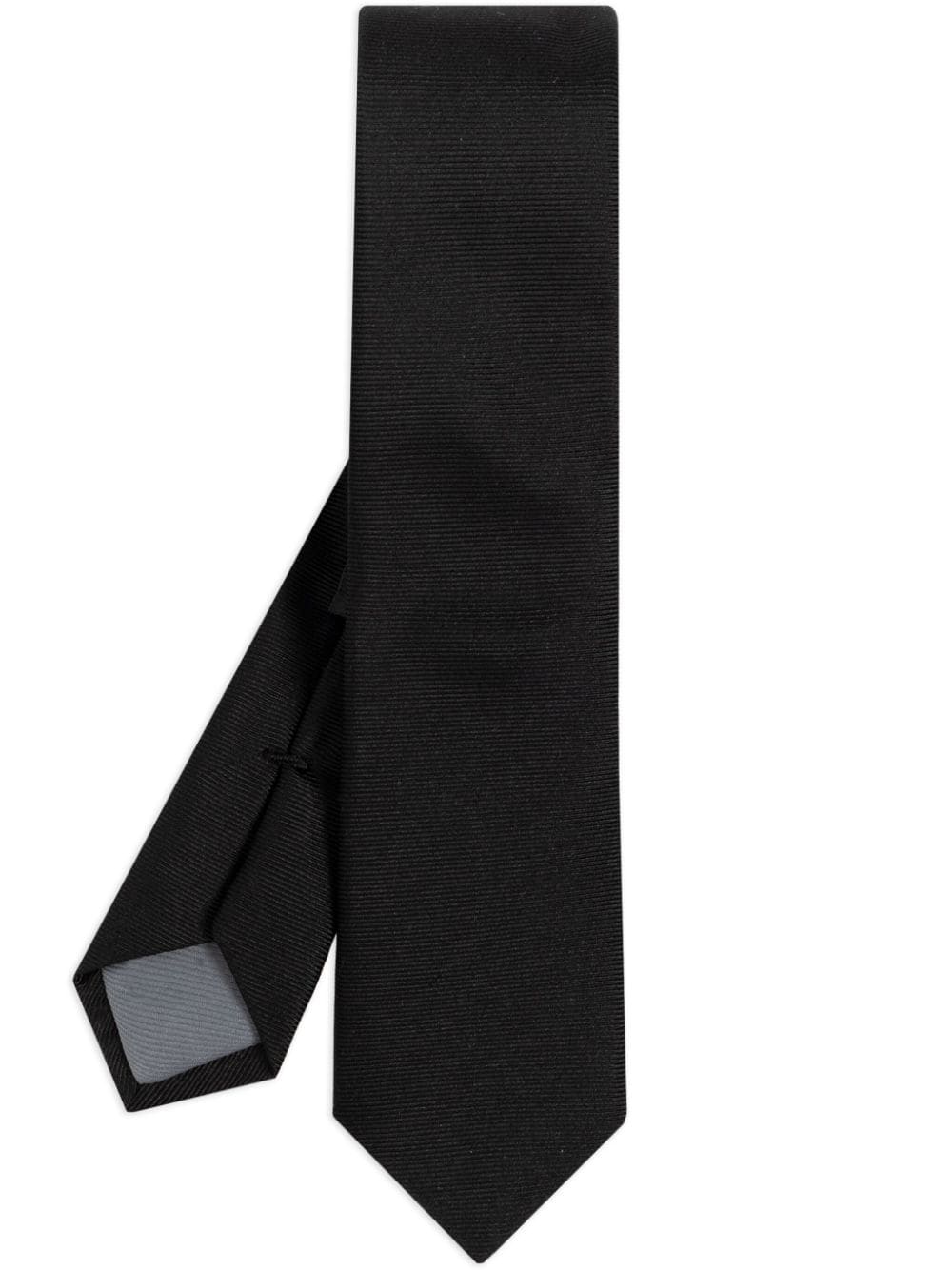 DSQUARED2 logo-embroidered silk tie - Black von DSQUARED2