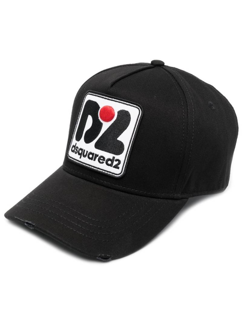 DSQUARED2 logo-patch baseball cap - Black von DSQUARED2