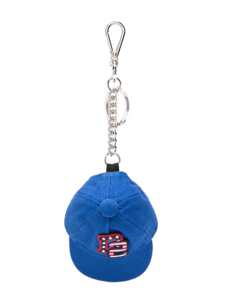 DSQUARED2 logo-patch cap keychain - Blue von DSQUARED2