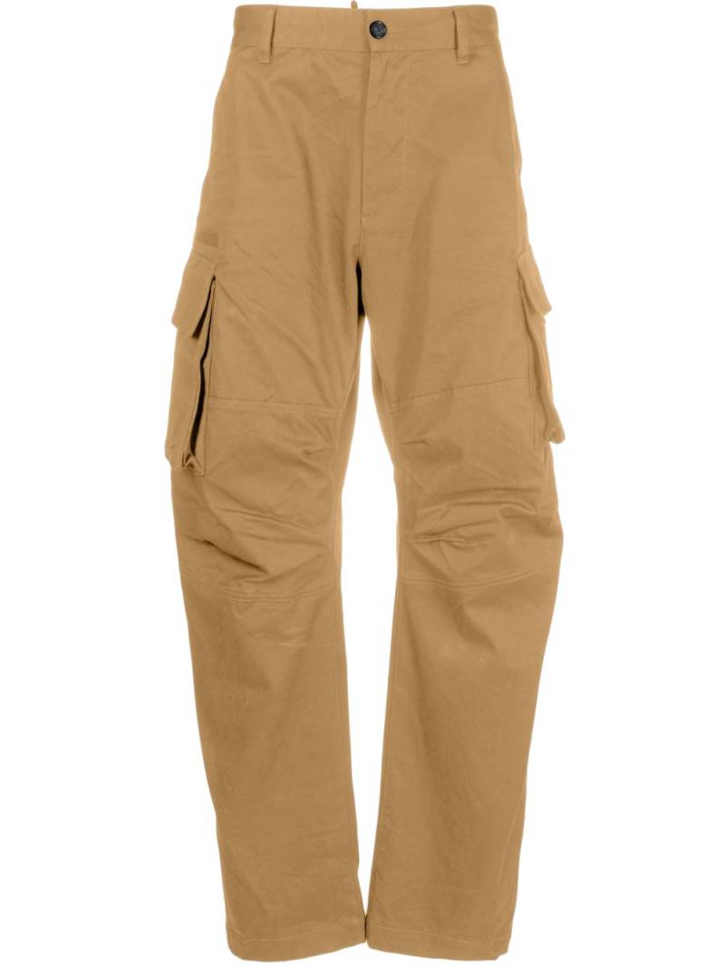 DSQUARED2 logo patch cargo trousers - Neutrals von DSQUARED2