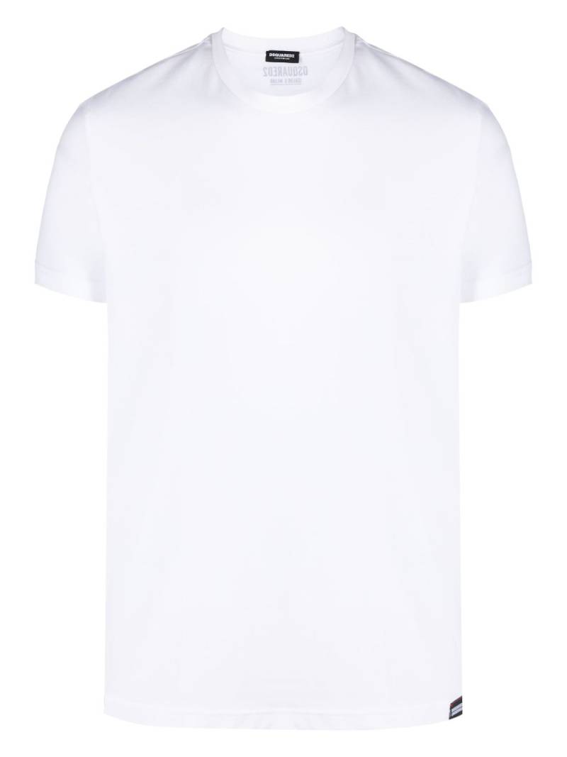 DSQUARED2 logo-patch cotton T-shirt - White von DSQUARED2