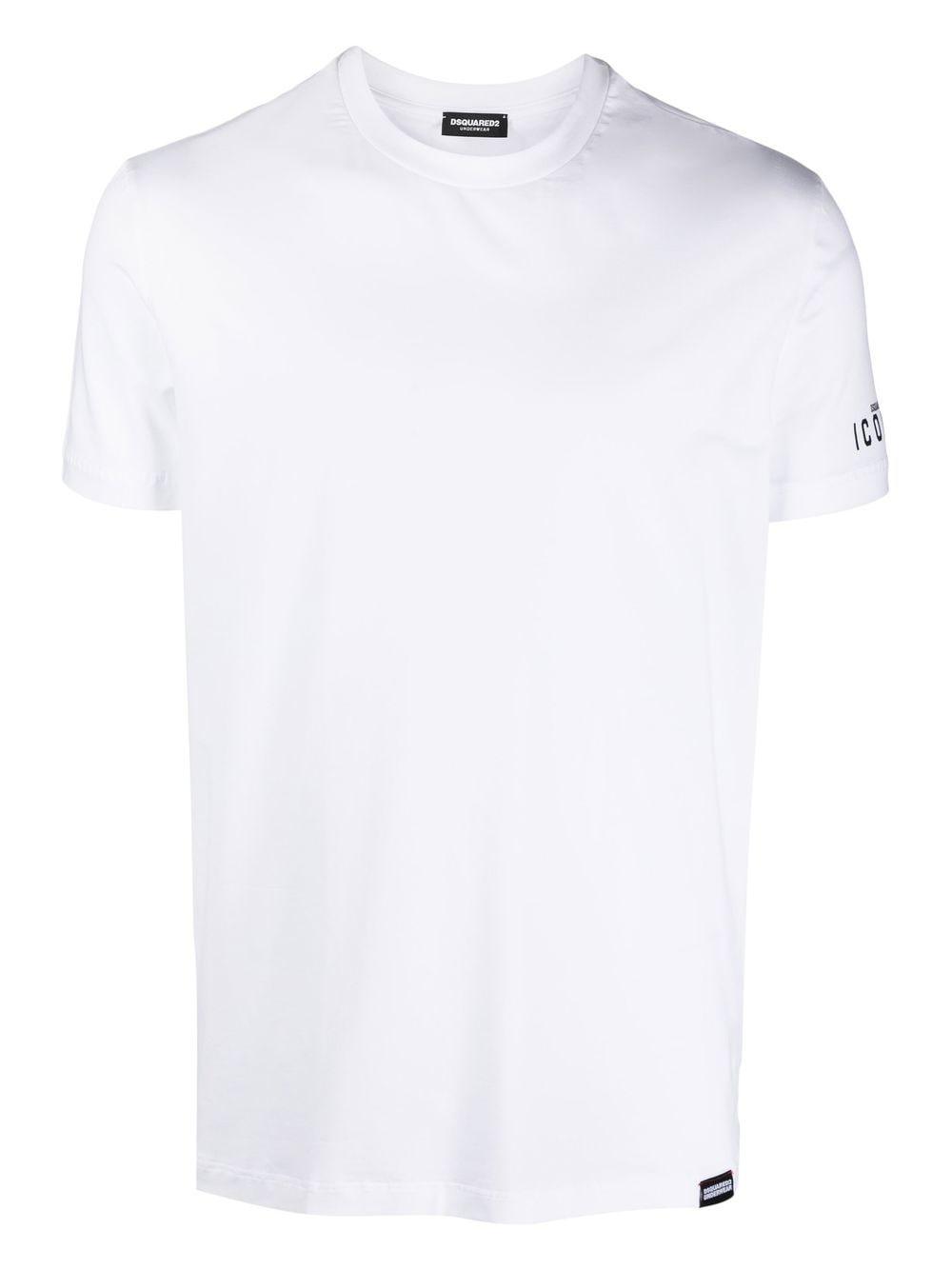 Dsquared2 logo-patch detail T-shirt - White von Dsquared2