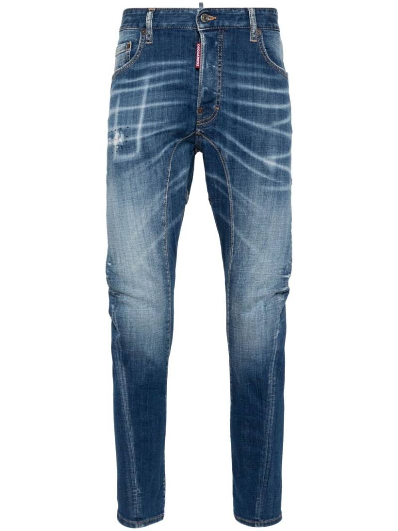 DSQUARED2 logo-patch jeans - Blue von DSQUARED2