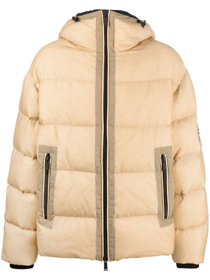 DSQUARED2 logo-patch padded jacket - Neutrals von DSQUARED2