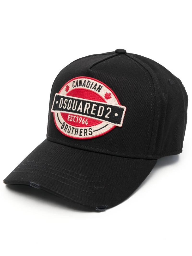 DSQUARED2 logo-patch trucker cap - Black von DSQUARED2