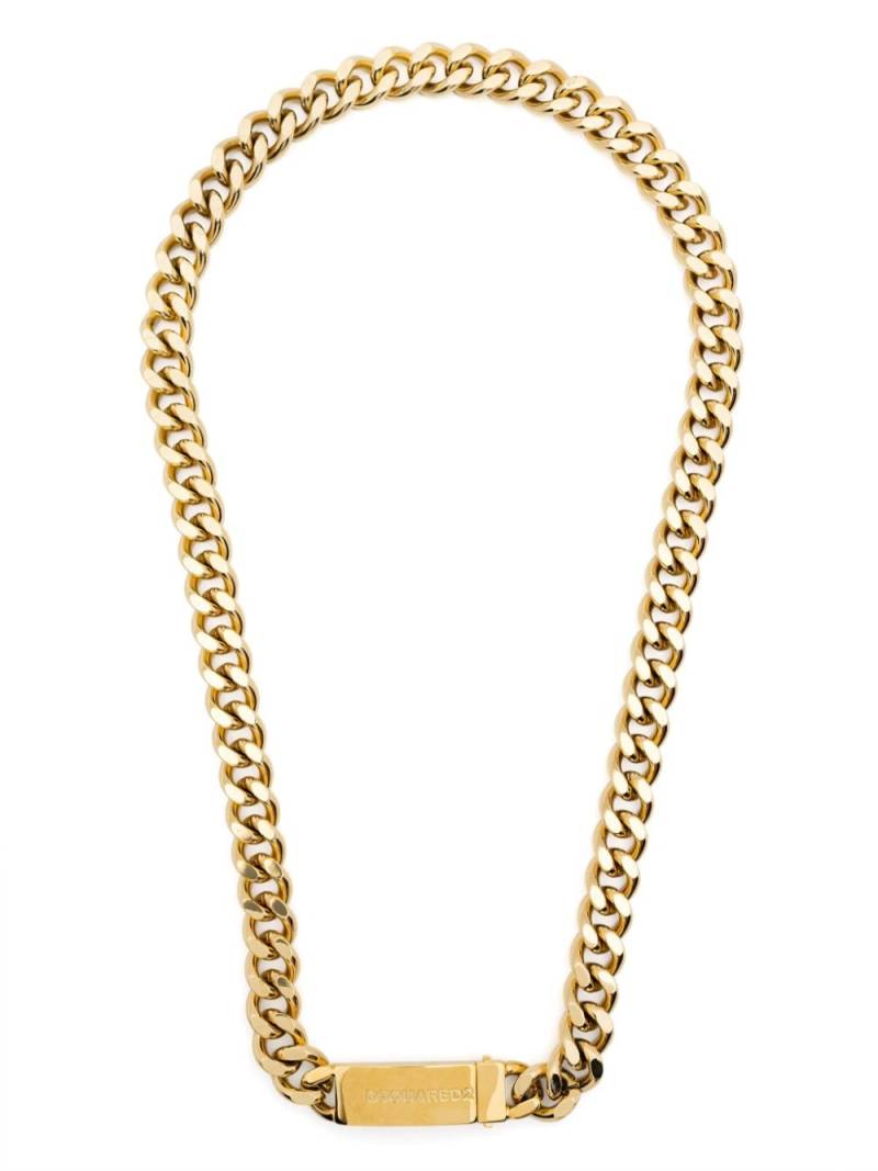 DSQUARED2 logo plaque chain-link necklace - Gold von DSQUARED2