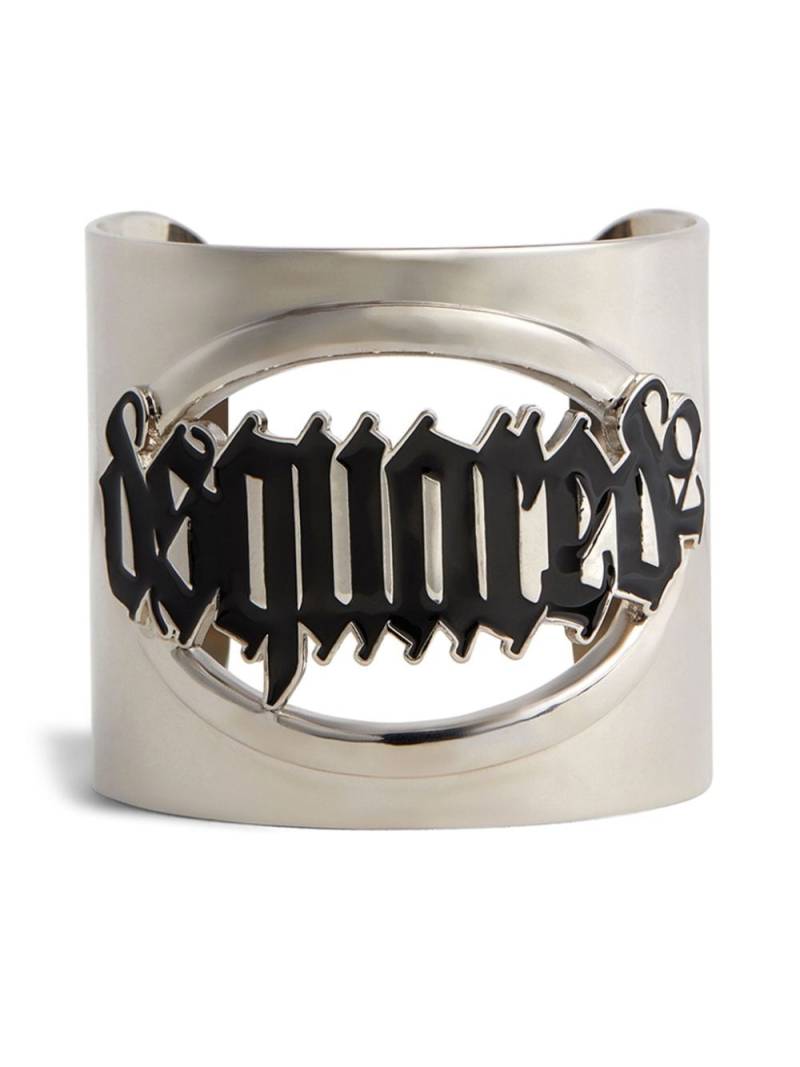 DSQUARED2 logo-plaque cuff bracelet - Silver von DSQUARED2