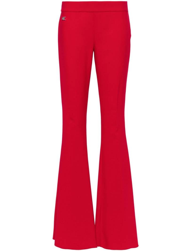 DSQUARED2 logo-plaque flared-leg trousers von DSQUARED2