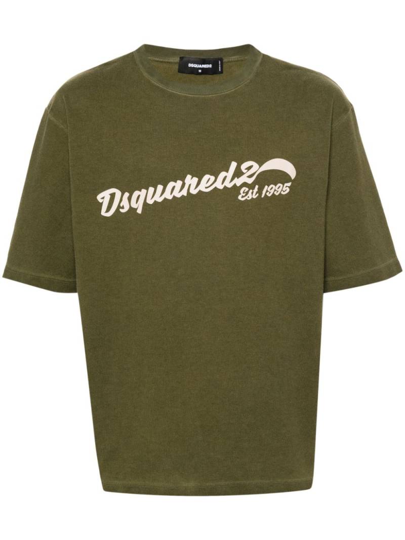 DSQUARED2 logo-print T-shirt - Green von DSQUARED2