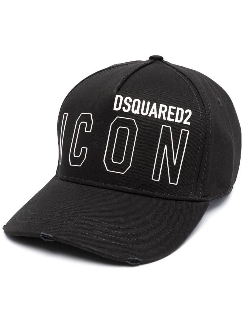 DSQUARED2 logo-print baseball cap - Black von DSQUARED2