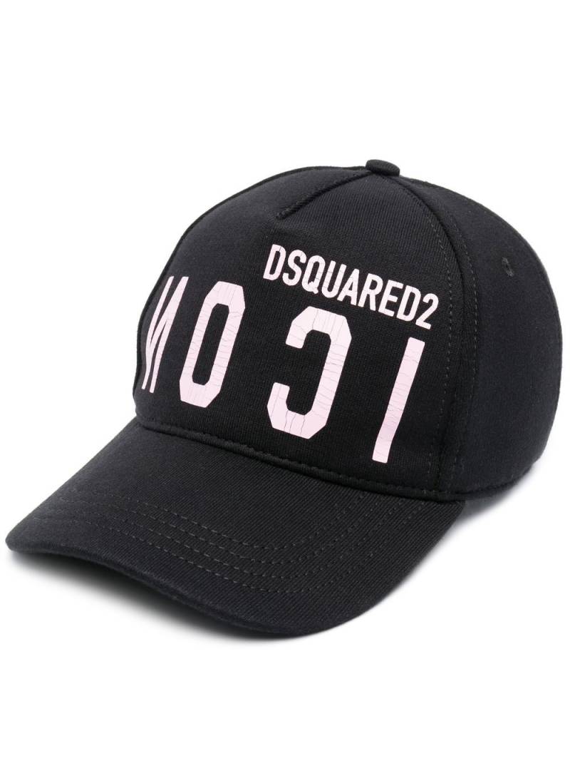 DSQUARED2 logo-print baseball cap - Black von DSQUARED2