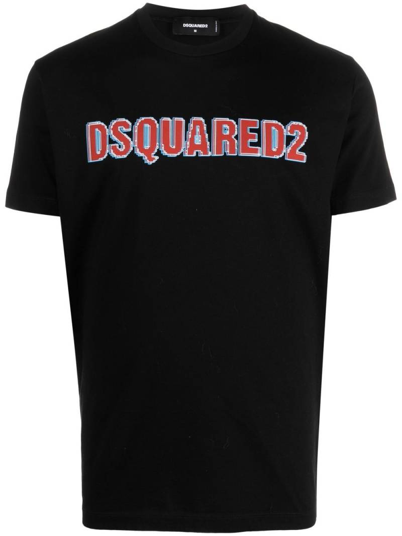 DSQUARED2 logo-print cotton T-shirt - Black von DSQUARED2