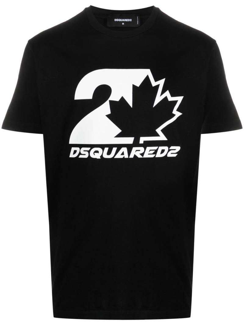 DSQUARED2 logo-print cotton T-shirt - Black von DSQUARED2