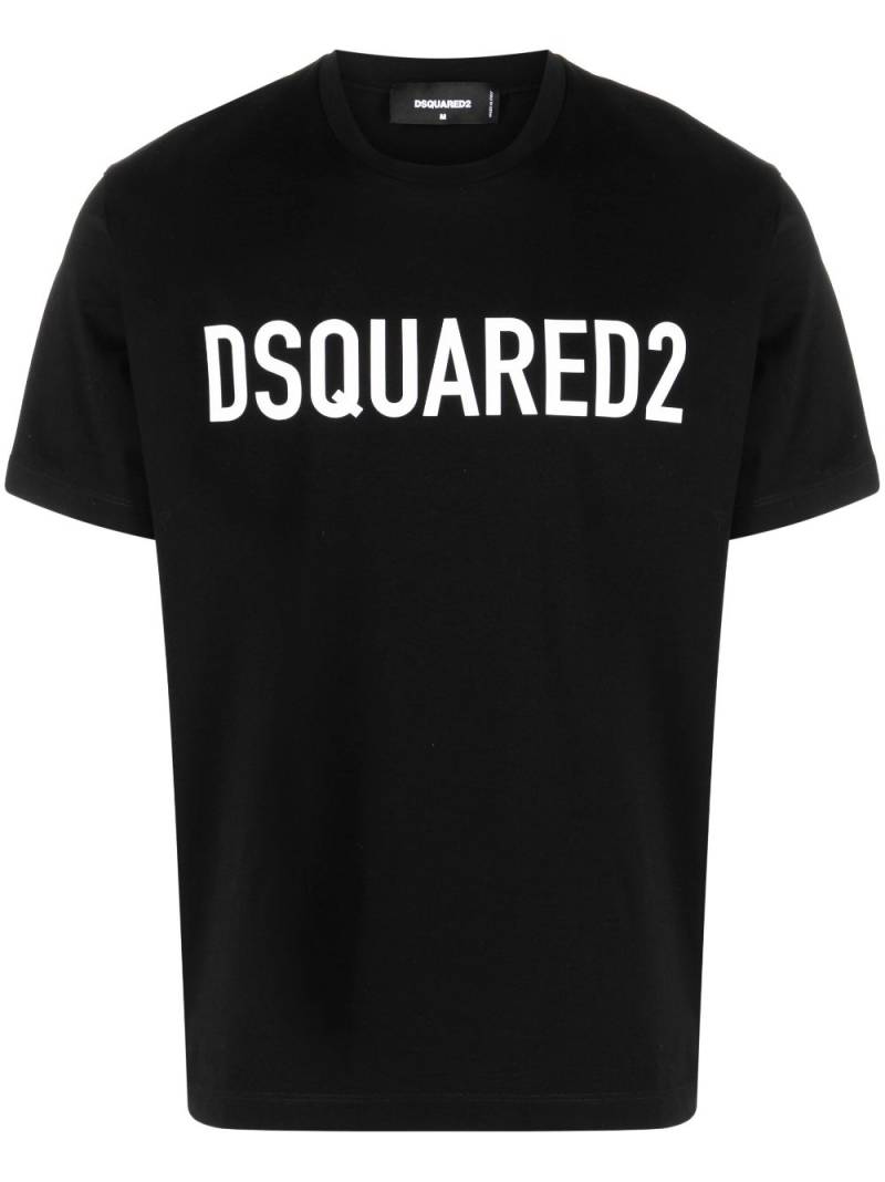 DSQUARED2 logo-print cotton T-shirt - Black von DSQUARED2