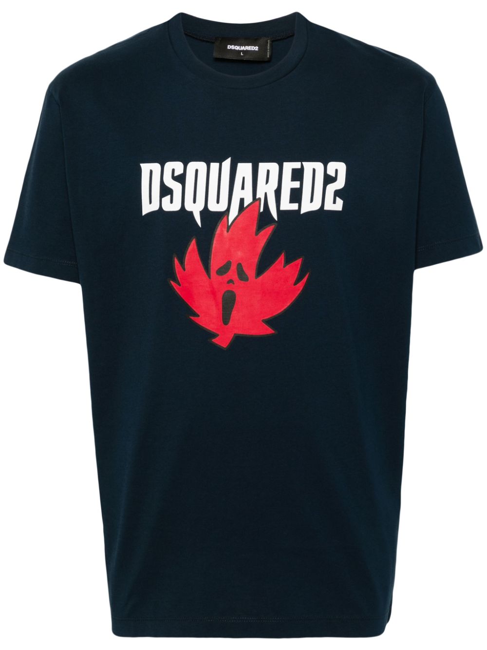 DSQUARED2 logo-print cotton T-shirt - Blue von DSQUARED2