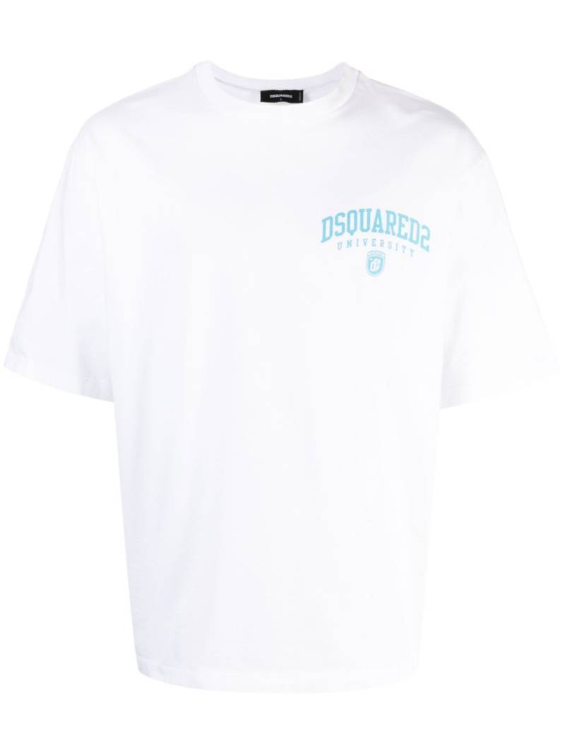 DSQUARED2 logo-print cotton T-shirt - White von DSQUARED2